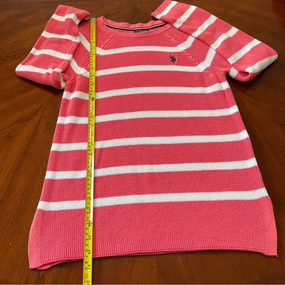 U S Polo Assn Striped Long Sleeves Sweater Casual Lightweight Fall Size M - Picture 5 of 6